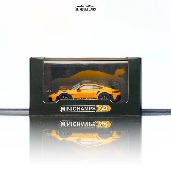 1/64 Minichamps Porsche 991 (992) GT3 RS - 2024 In Yellow W Weissach Package