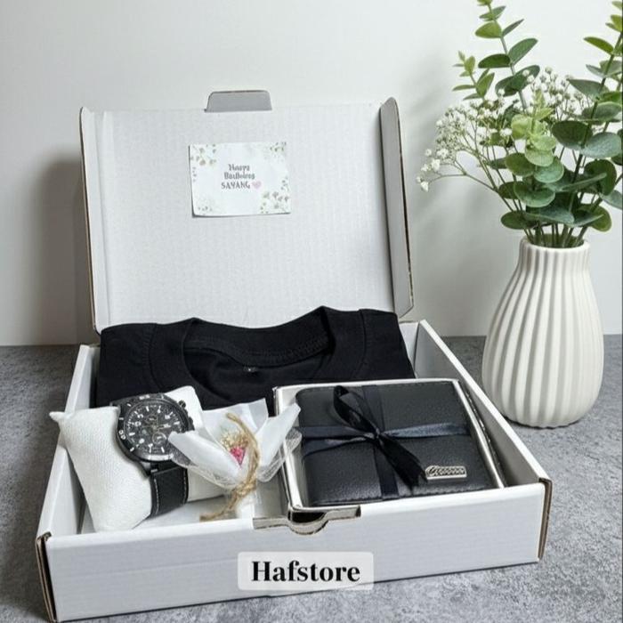 Hampers Kado Cowok Aesthetic Kado Ulang Tahun Hampers Ulang Tahun Jam Tangan Kaos - Harga Promo Tbk