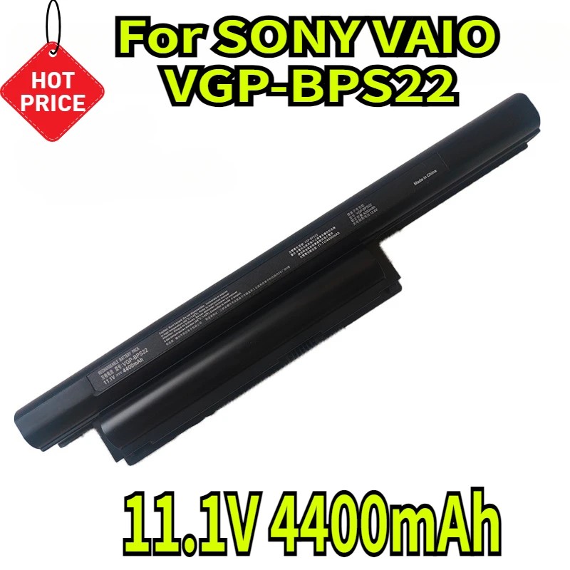 11.1V 4400mAh Laptop Battery BPS22 for SONY VAIO VGP-BPS22 VGP-BPL22 VGP-BPS22A VGP-BPS22/A VPC-EB3