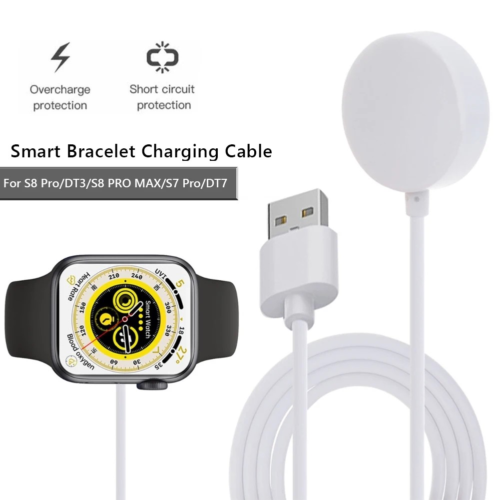 5V USB Wireless Magnetic Charger Replacement Smartwatch Charging Dock Station for for S8 Pro/8 PRO M