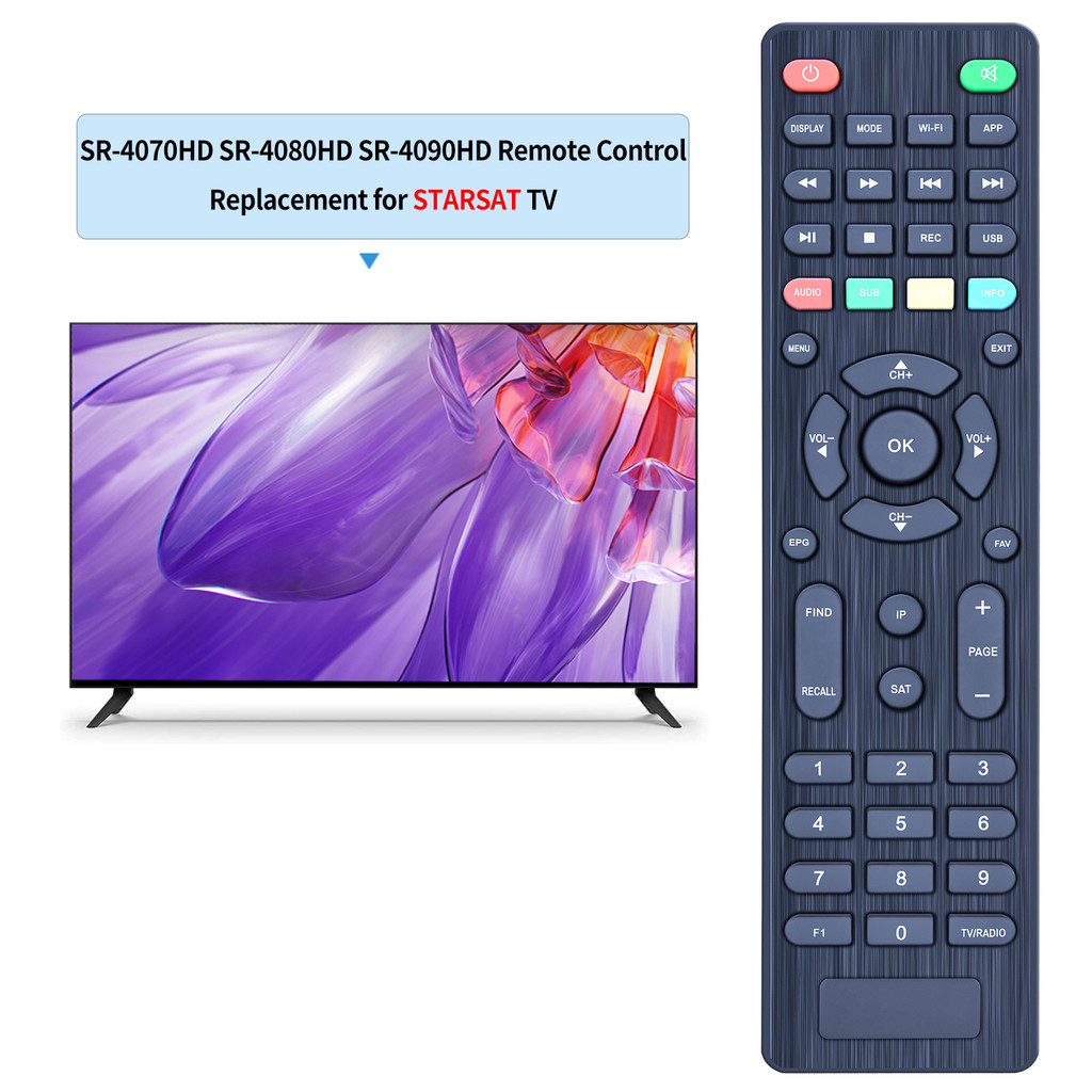 Remote control for STARSAT SR-4070HD SR-4080HD SR-4090HD tv box