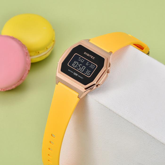 HOT SALE DIGITEC DGS-7125T ROSEGOLD JAM TANGAN WANITA DIGITAL STEEL RUBBER 7125 ORIGINAL TERMURAH