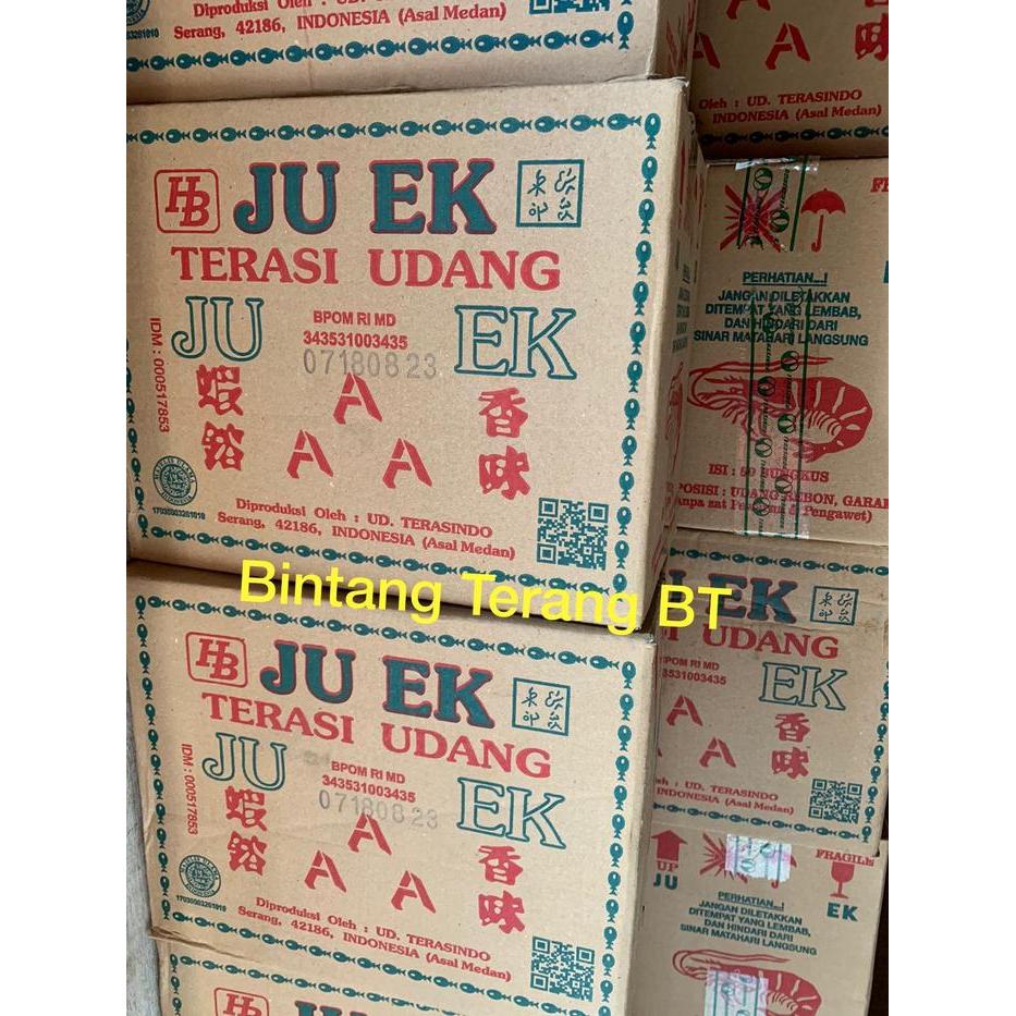 Terasi Udang Juek Ju Ek Cap Aaa 1 Dus Karton 80 Pcs Trasi Asli Medan Super Sale