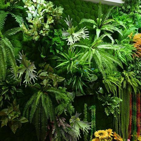 aksesories rumput dinding tanaman hias plastik pajangan rumput