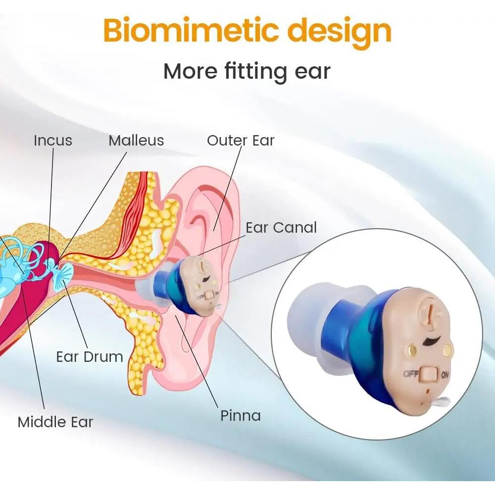 Rechargeable hearing aid hearing aid mini wireless speaker elderly invisible earphone