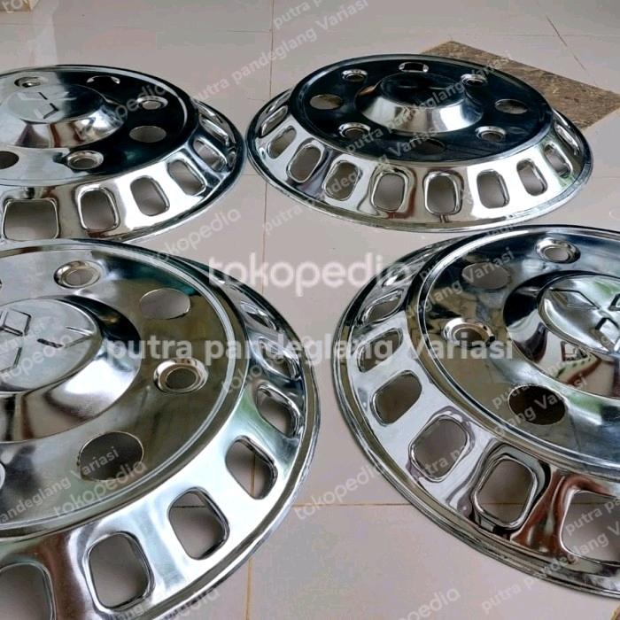 DOP RODA MOBIL UNIVERSAL TRUK RING 20 LUBANG 8 BAN BAHAN STENLIS PROMO