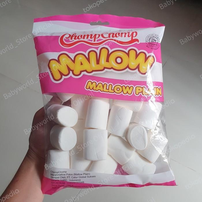 Chomp Chomp Mallow Plain Permen Marshmallow Candy Polos 200Gr Termurah