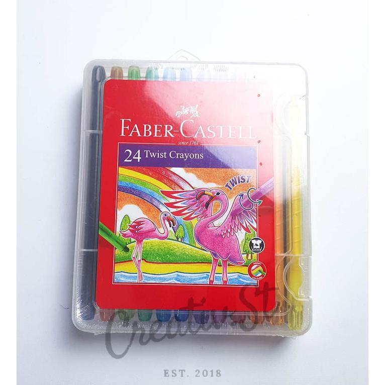 Faber Castell Faber-Castell Crayon Putar Twist Crayon 24 Warna