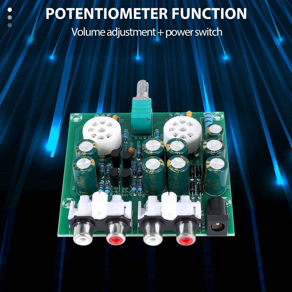 #780Q Newest 6J1 tube preamp amplifier board Pre-amp Headphone amp (Plastic + metal)