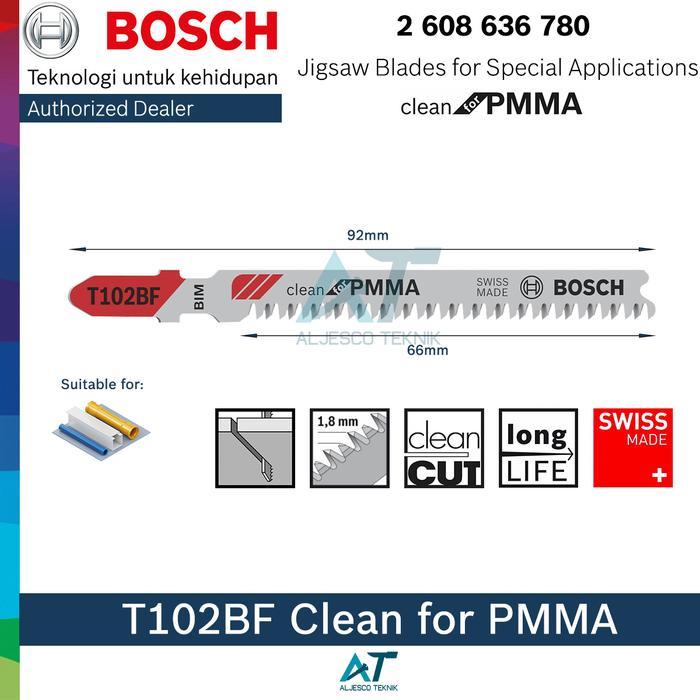 Bosch Mata Jigsaw T102Bf Untuk Pmma Acrylic Akrilik Jigsaw Blades For Special Applications