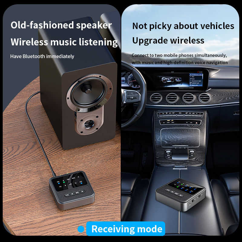 Tebe QCC Bluetooth 5.4 Audio Receiver Transmitter Adapter AAC/aptX/aptX-LL/aptX-HD/aptX-AD RCA Aux