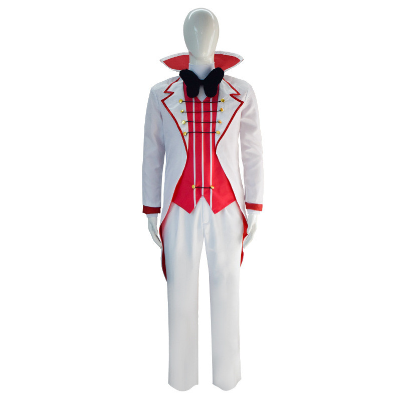 Anime Lucifer Morningstar Cosplay Hazbin Hotel Cosplay Costumes Hazbin Lucifer White Suit Halloween