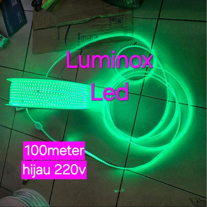 strip selang led hijau 2835 outdoor 120led / selang flexible strip outdoor 120led green 220volt