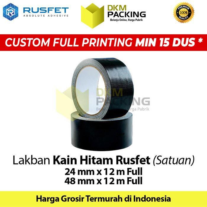 Lakban Kain Cloth Tape Isolasi Kain RUSFET PREMIUM TERMURAH /SATUAN