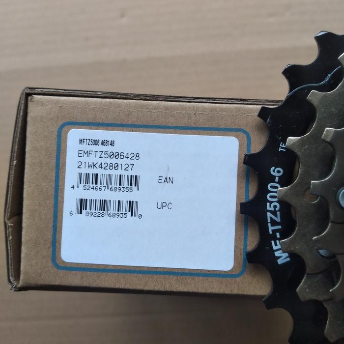 Freewheel Sprocket Shimano Original 6Sp 6Speed 6 Speed Tz500 14-28T Ulir Drat