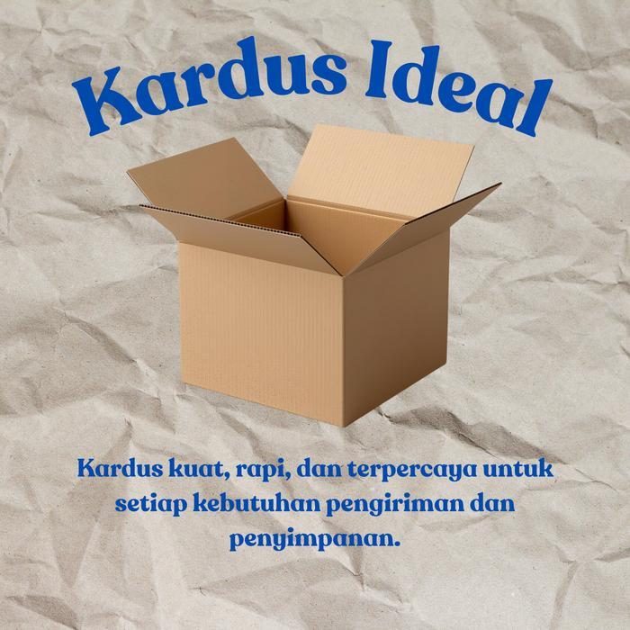 [Isi 25] Kardus Ideal - Kardus Kotak Double Wall Polos Kardus Polos Ukuran 20 X 15 X 20 Cm Karton