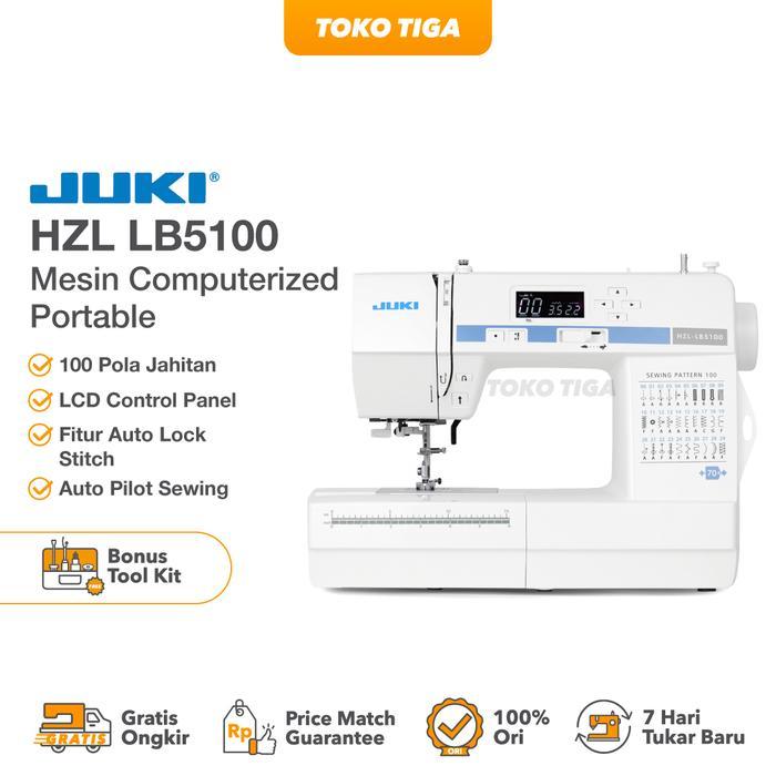 Mesin Jahit JUKI HZL-LB5100 Portable Komputerisasi