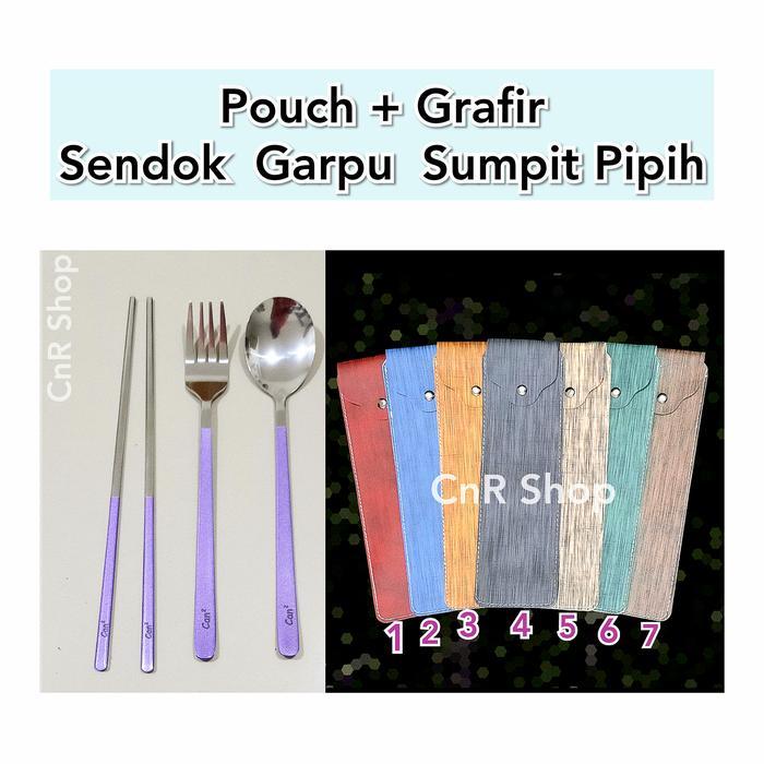 JUAL sendok garpu sujeo korea custom nama