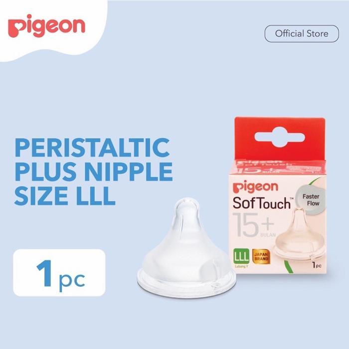 Pigeon Nipple Wide Neck LLL 15M+ Dot Botol Susu Bayi Wideneck Empeng
