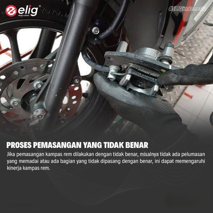Elig Kampas Rem Depan Belakang Honda Pcx 150 Cbs Em164 - Em380