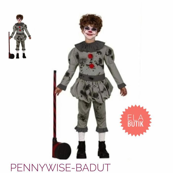 kostum badut pennywise/kostum halloween-kids