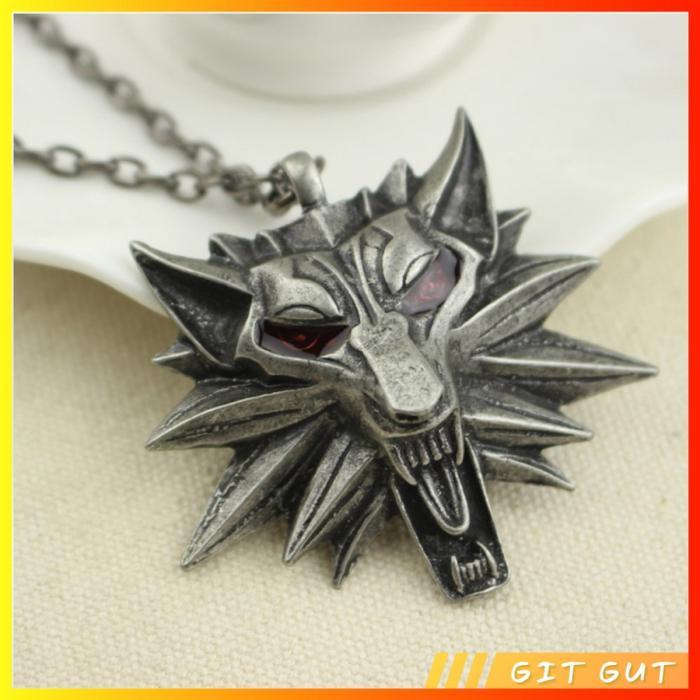 TERLENGKAP Necklace Kalung The Witcher School of The Wolf