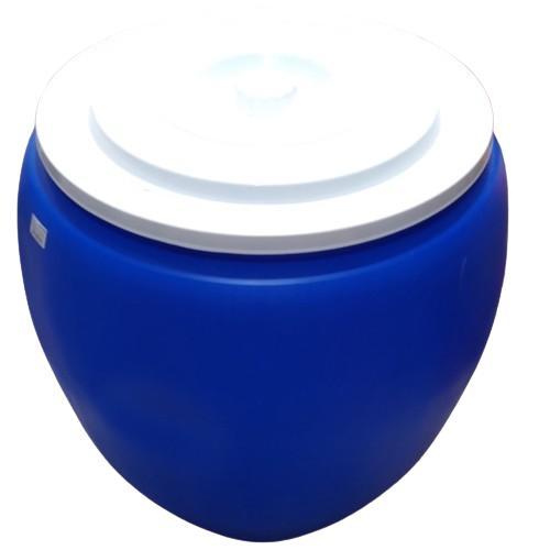 Gentong Air Besar 120 Liter BIRU GREEN LEAF / Tong Air Tutup Plastik Putih 120 Liter Tebal dan Kuat