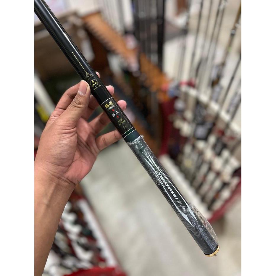 Threefish Joran Pancing Tegak Zhenyue Carbon Ringan Alat Memancing Dengan Ringan