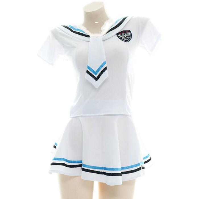 Set Lingerie Wanita japanese Student Cosplay Seragam Set Seragam Cosplay Pelaut 4A516
