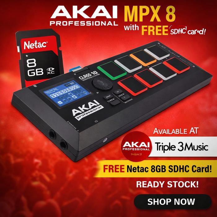 AKAI MPX8 MPX 8 Kendang digital sample player controller pc