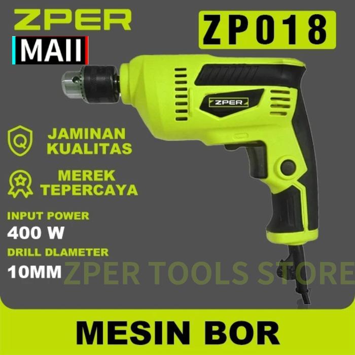 Zper - Mesin Bor 400 Watt Otomatis Mata Bor Stop Dengan Kecepatan Lambat Dan Cepat Zp018