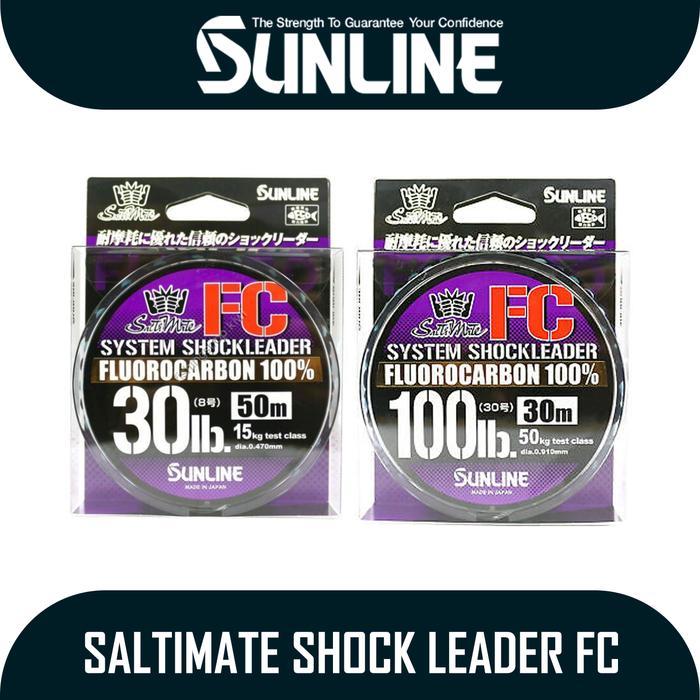 Murah Senar Pancing Merk Sunline Saltimate System Shock Leader Fc
