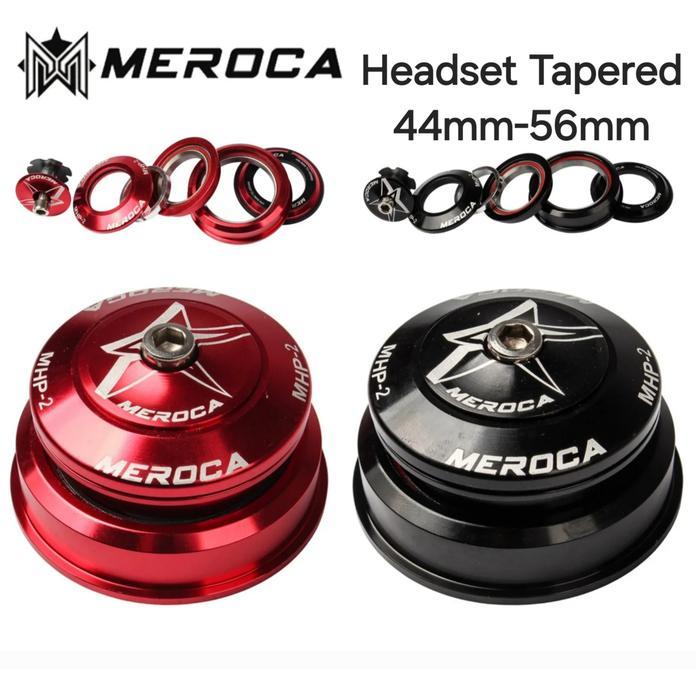 Polygon Meroca Headset Bearing Sepeda Tapered 44Mm - 56Mm Headset Taper Hitam