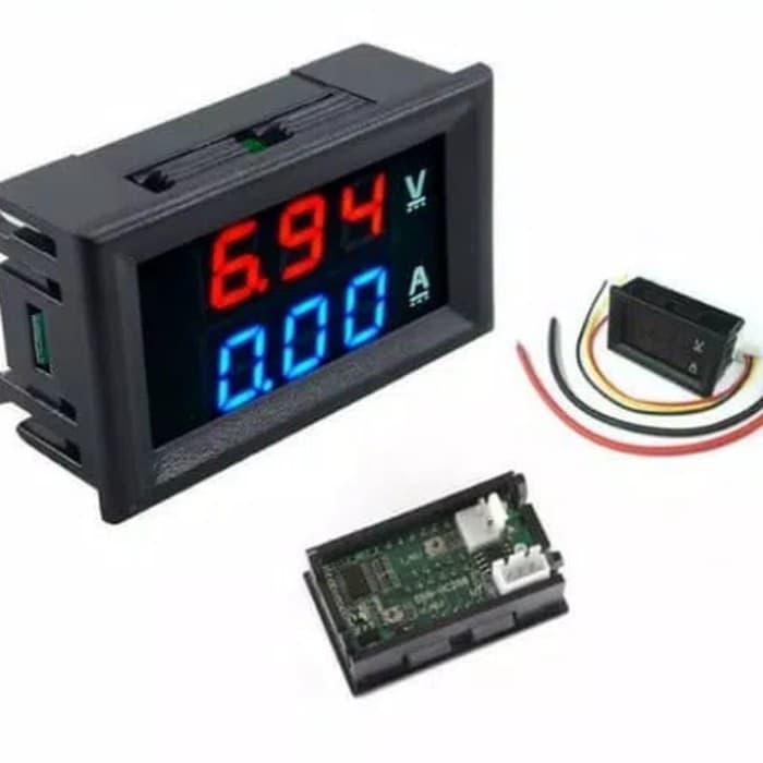 Zper - Dual Volt Amp Meter Digital Ampere Meter Voltmeter Dc 10 100 Ammeter