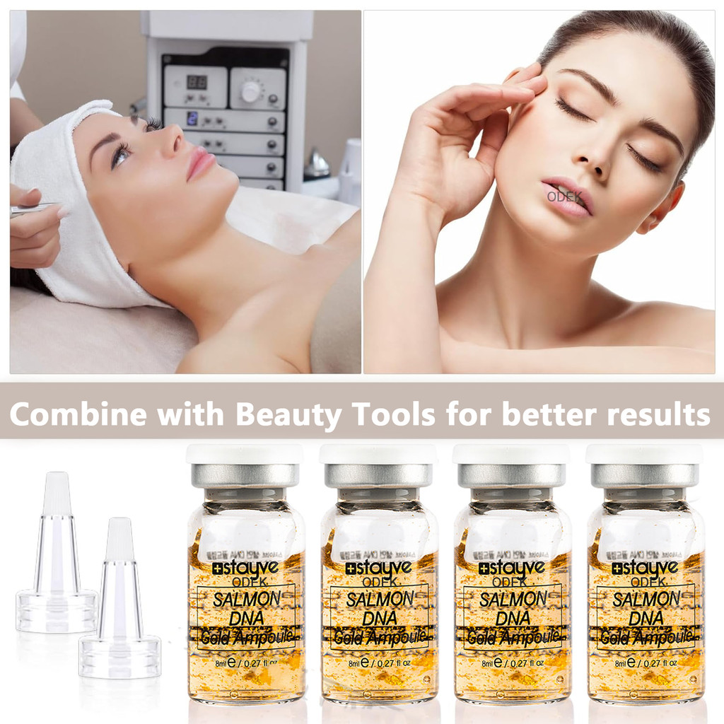 Korea 8ml Salmon DNA Gold Ampoule Skin Booster Serum Kit Stayve BB Cream Glow Brightening Whitening