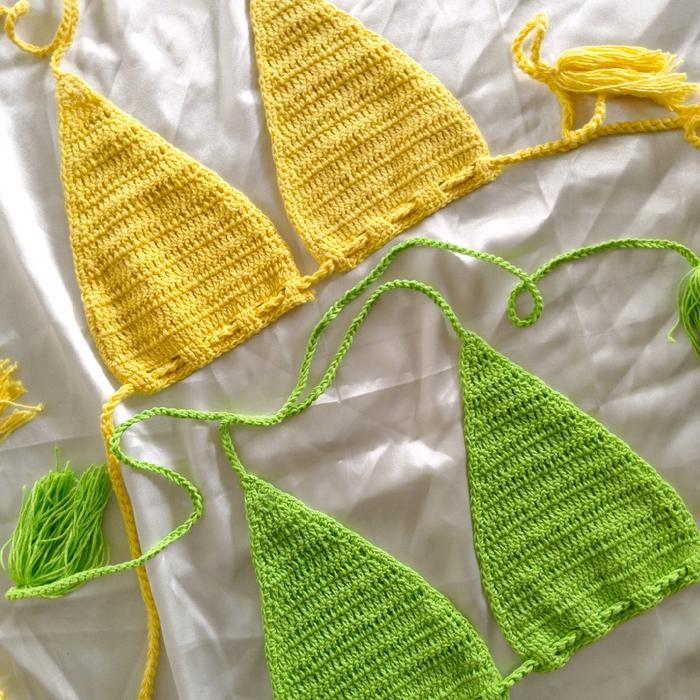 BERKUALITAS Bikini Rajut // Set bikini rajut bali