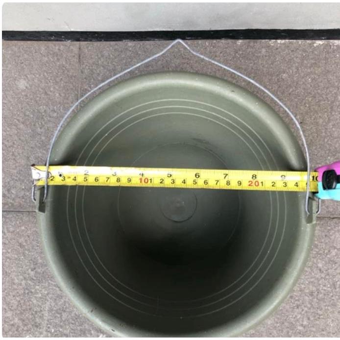 "New" Ember Plastik Hijau Tua TC 14 TC 18 Diameter 25cm Tinggi 17cm Serbaguna untuk Coran Semen