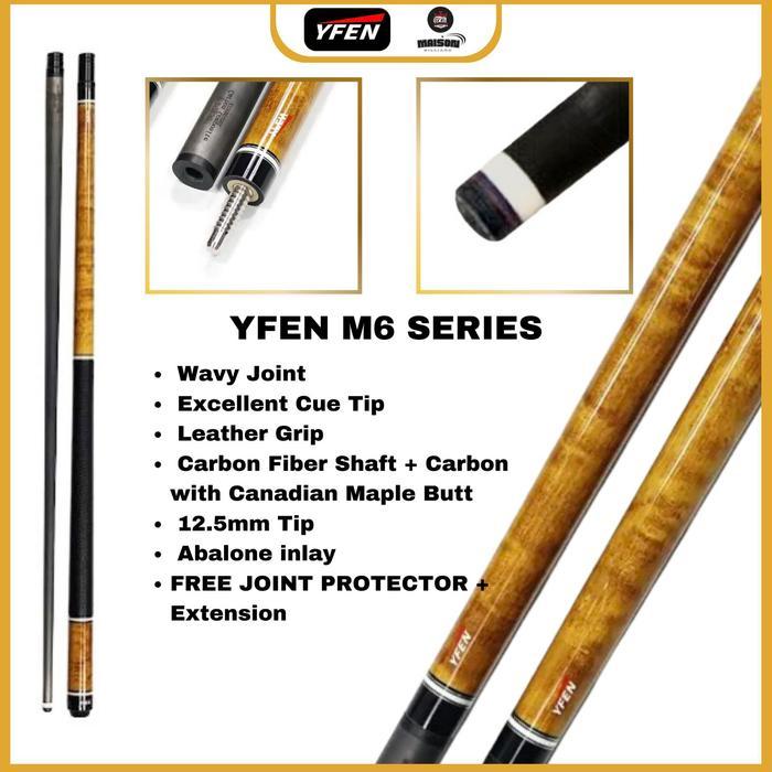 Stick billiard Yfen m6- Stik billiard yfen m6 carbon shaft
