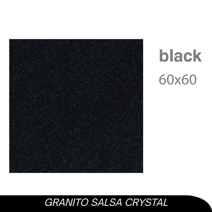 granito salsa crystal black 60x60
