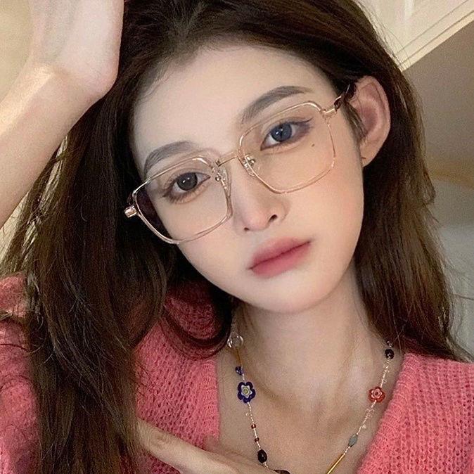 KACAMATA Anti Radiasi Blue Ray Gaya Korea Bahan Metal Bentik Kotak Buat Pria Wanita Kekinian