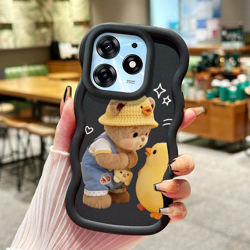 Casing Untuk Tecno Spark 10 Pro Case Casing pola Beruang kecil dan bebek Kasing HP ceruk Kesing mewa