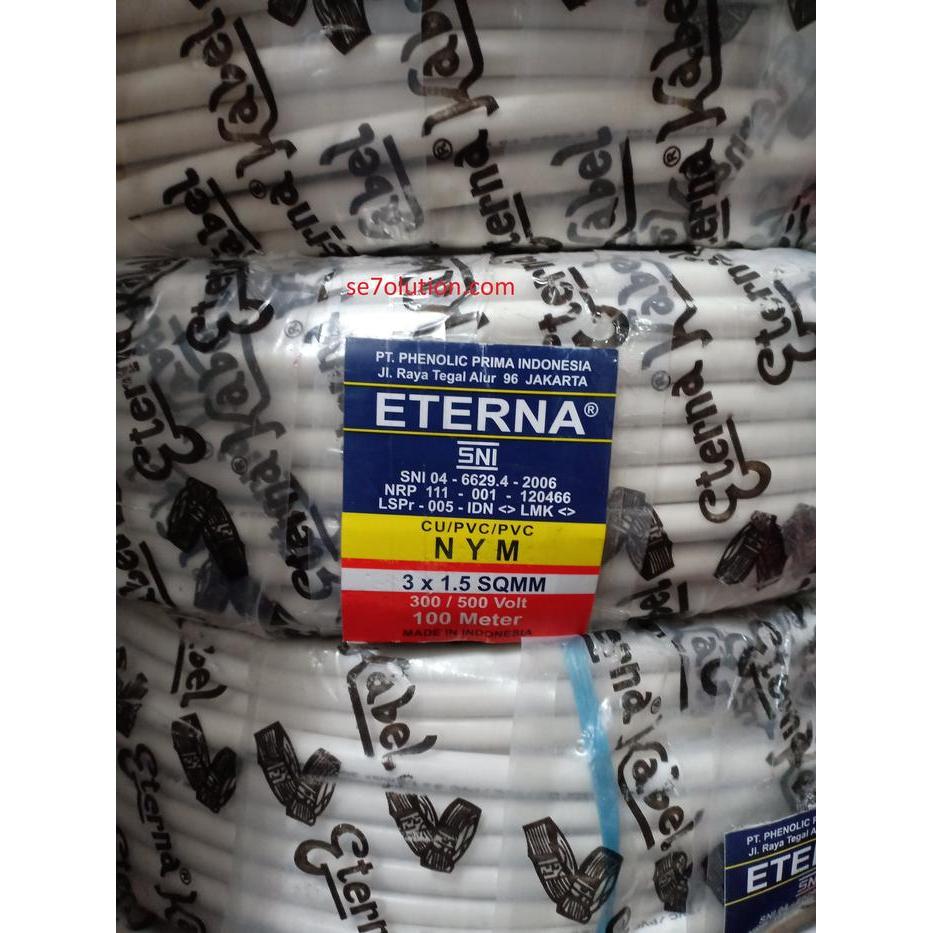 Eterna Kabel Kawat Tembaga NYM 3x1.5 100M