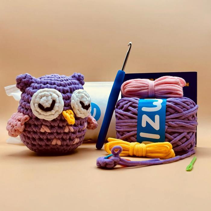 DIY Owl - Unicorn - Duck Bundle Crochet Kit Amigurumi - Rajut Boneka Pemula