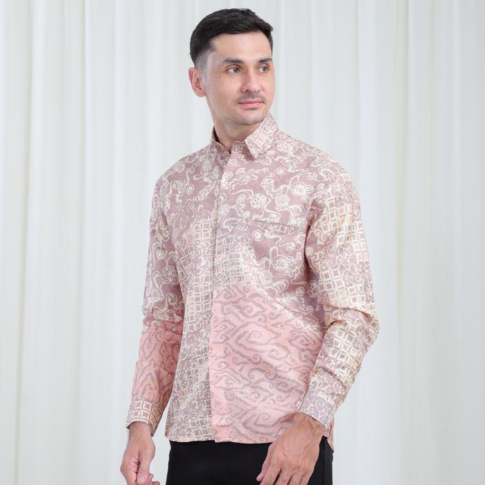 Yasmine - Kemeja Batik Pria Viscose Slimfit Outfit Kondangan Couple Diskon Sale