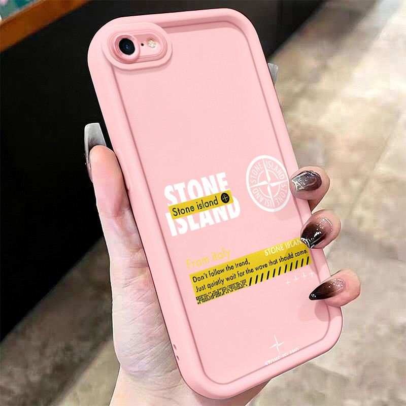 Casing Hp untuk iPhone 6 6s 6 Plus 6s Plus 7 8 7 Plus 8 Plus X Xs Xs Max Xr Case Rusak Stone Island 