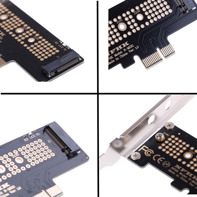 NVMe PCIe x4 x2 M.2 NGFF SSD to PCIe x1 converter card adapter PCIe x1 to M.2