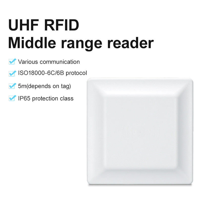 Long Range UHF RFID Reader Passive RFID Tag Label Reader EPC GEN2 Reader RS232 TCP Integrated Reader