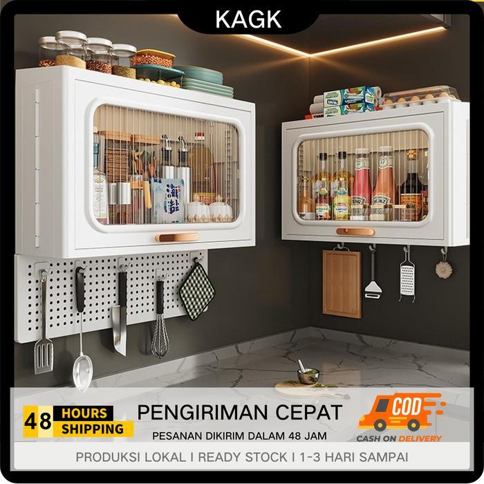 PROMO Lemari Gantung Lemari Dinding Dapur Rak Gantung Dapur Kabinet Dapur Rak Bumbu Dapur Tempel