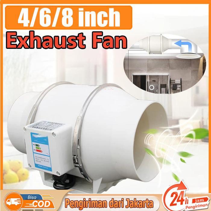 CUCI GUDANG 4" 6" 8" 220V 1M/2M SALURAN PEMBUANGAN BLOWER DAPUR PENGHISAP ASAP DAPUR BLOWER HISAP