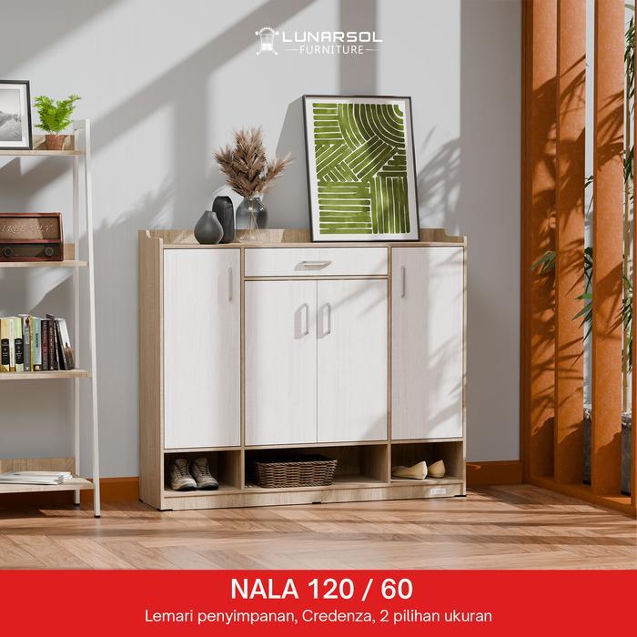 NEW PRODUK LUNARSOL FURNITURE NALA BUFFET RAK TV RAK SEPATU LEMARI KAYU SERBAGUNA SIDEBOARD RAK BUKU